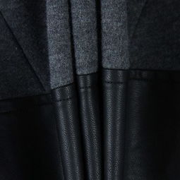 時(shí)尚與保暖的完美結(jié)合 茵曼2012冬裝皮革拼接立領(lǐng)連帽衛(wèi)衣外套解析